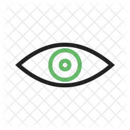 256x256 Red Eye Icon Of Line Style