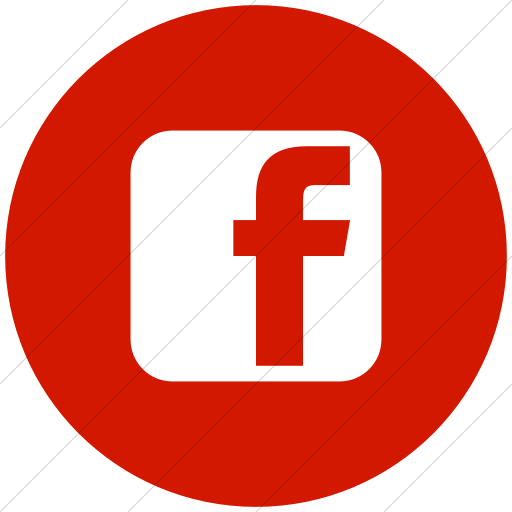 512x512 Iconsetc Flat Circle White On Red Social Media Facebook Square Icon