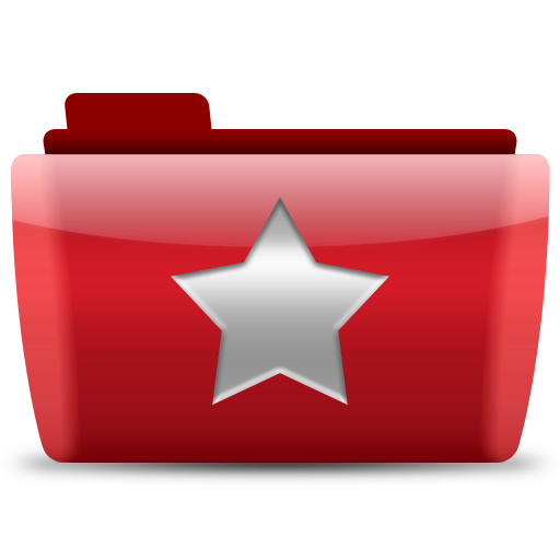 512x512 Red Folder Favorite Icon