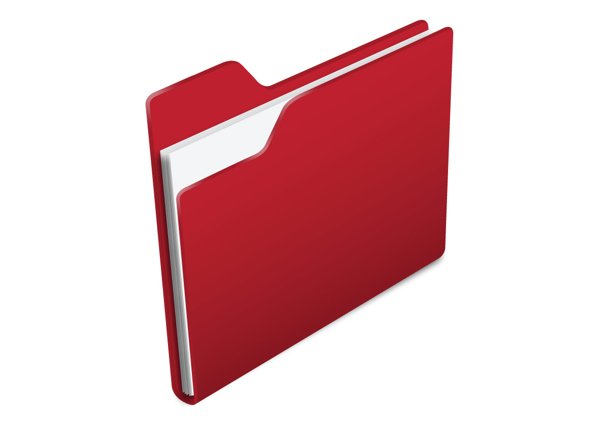 1200x849 Red Folder Vector Icon
