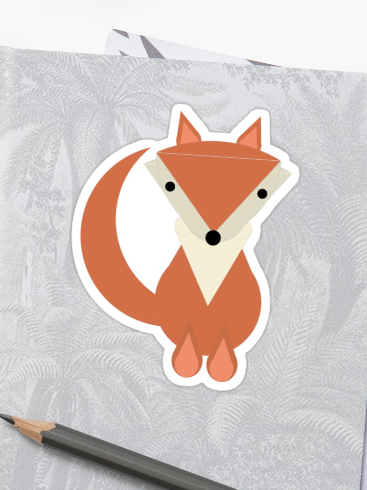 750x1000 Fox Icon Sticker