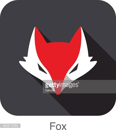 392x440 Cute Red Fox, Cartoon Flat Icon Design, Like A Logo Graphic
