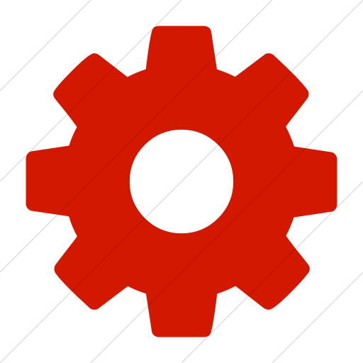 Red Gear Icon At Vectorified Collection Of Red Gear Icon Free For 