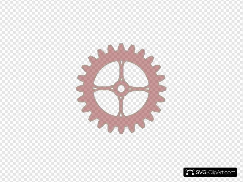 800x600 Red Gear Clip Art, Icon