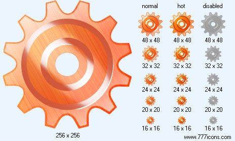 464x280 Red Gear Icon Image Transport Icons For Vista