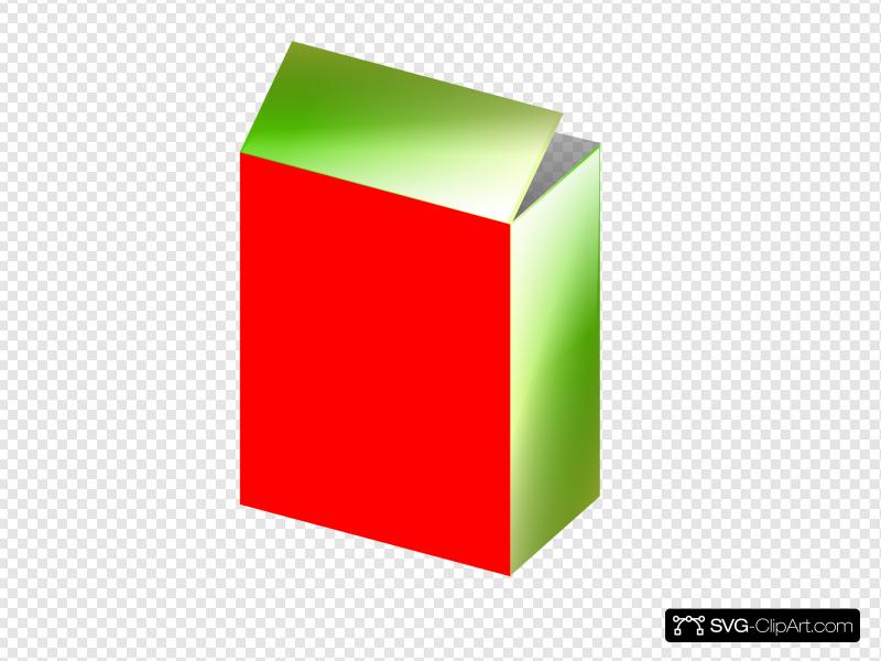 800x600 Red Green Cereal Box Clip Art, Icon