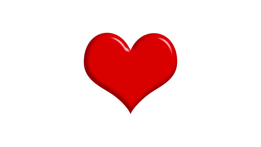 852x480 Red Heart Beating And Exploding Stock Footage Video