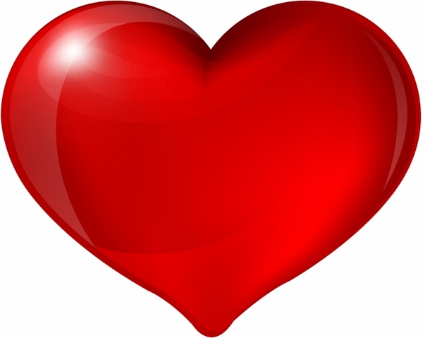 600x479 Red Heart Free Vector In Adobe Illustrator
