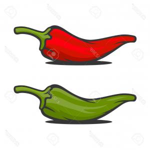 300x300 Stock Illustration Jalapeno Chili Pepper Vector Icon Catchsplace