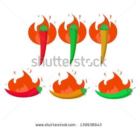 450x420 Hot Chili Pepper In The Shape Of Fire Sign Red, Hot, Sign, Burn