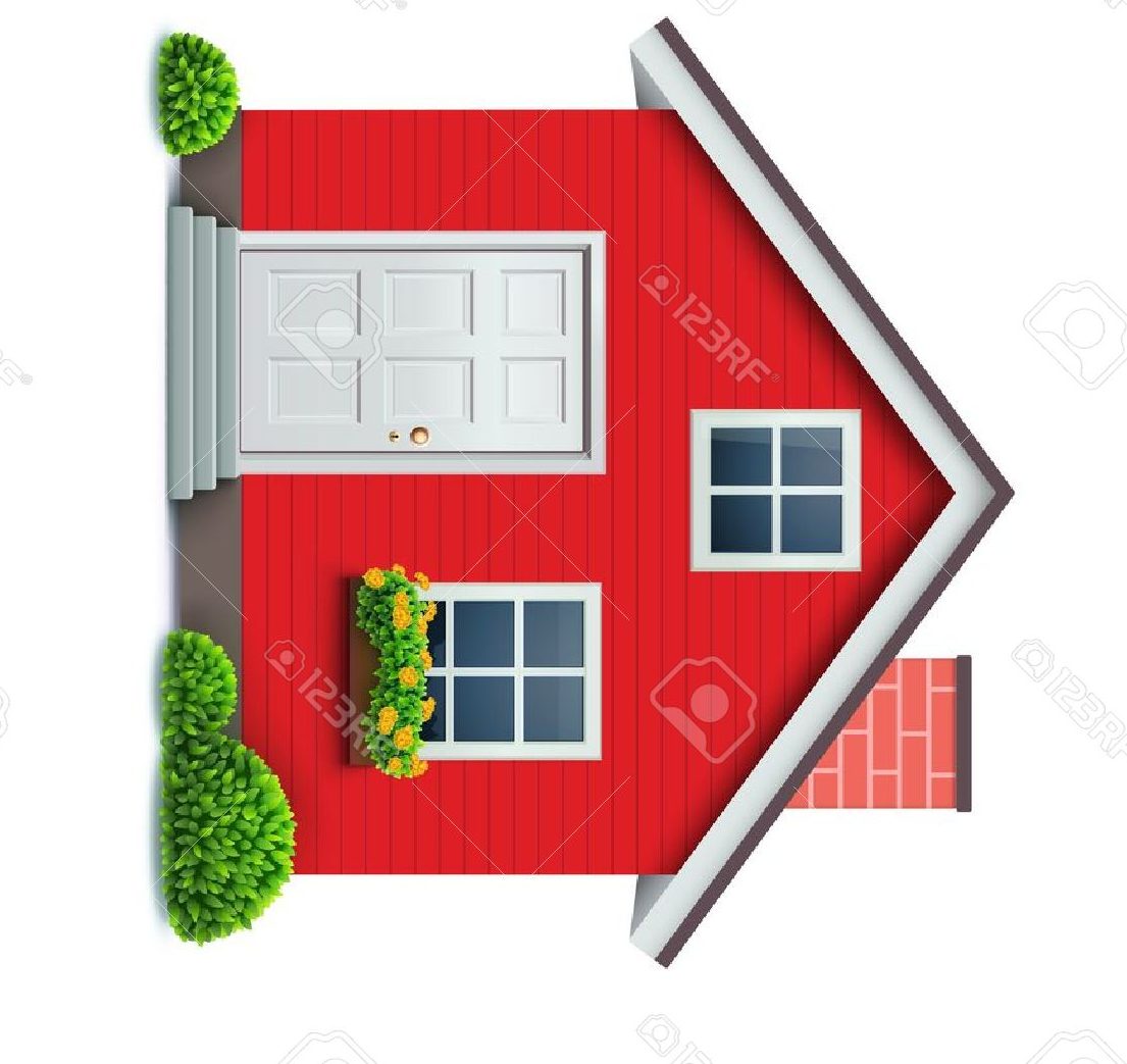 Illustration Of Cool Detailed Red House Icon Isolated 1105x1043 Illustration Of Cool Detailed Red House Icon Isolated