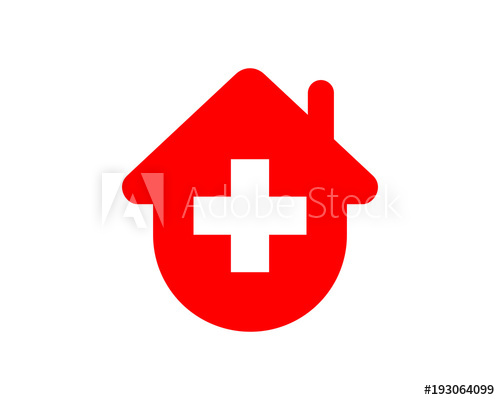 Red House Medical Medicare Pharmacy Clinic Image Vector Icon 500x400 Red House Medical Medicare Pharmacy Clinic Image Vector Icon