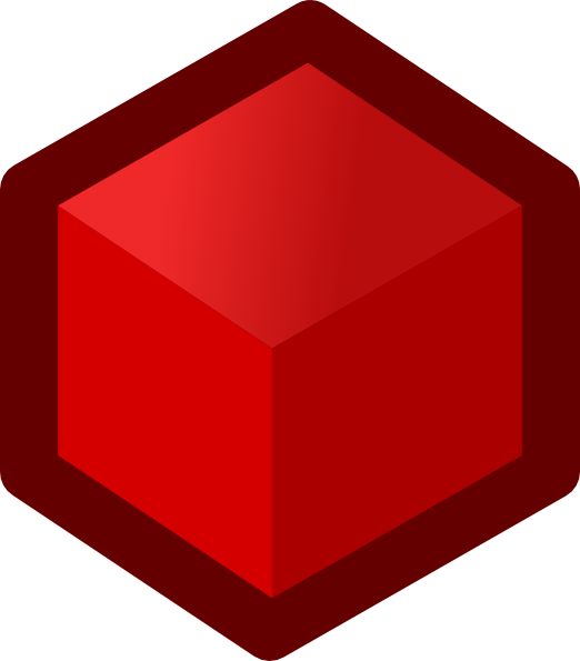 522x595 Red Cube Clip Art