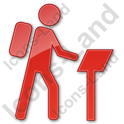 256x256 Self Guided Tour Plain Red Icon, Pngico Icons