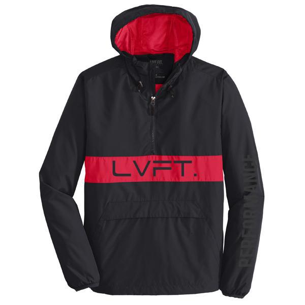 600x600 Icon Anorak Jacket Blackred Live Fit Apparel