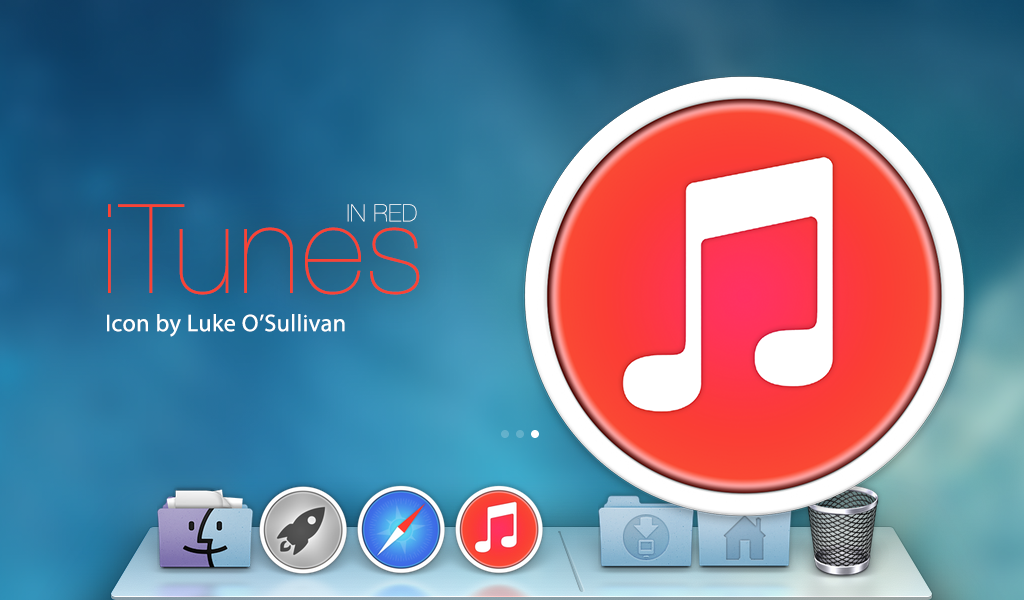 1024x600 Itunes Icon Red