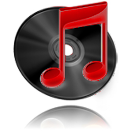 256x256 Itunes Black'n'red Icon