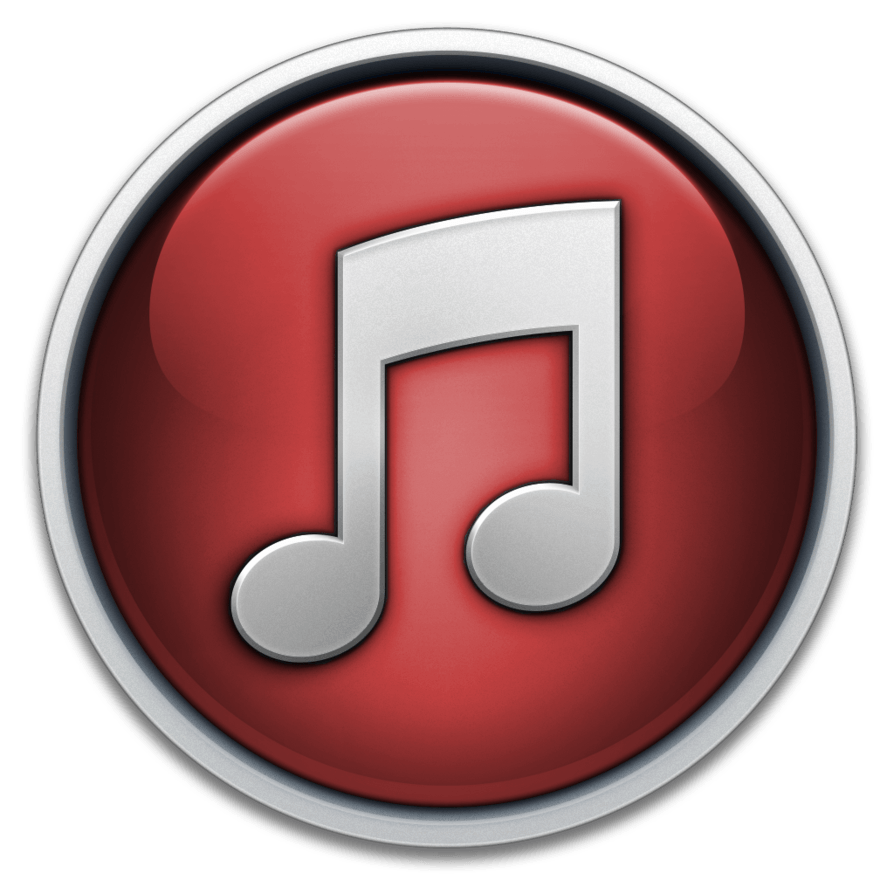 894x894 Red Itunes Logo