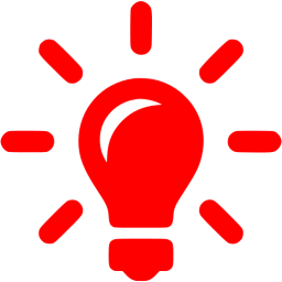 256x256 Red Idea Icon
