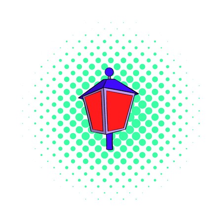 450x450 Red Light Icon In Comics Style On A White Background Royalty Free