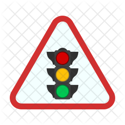 256x256 Traffic Signal Icon Of Flat Style