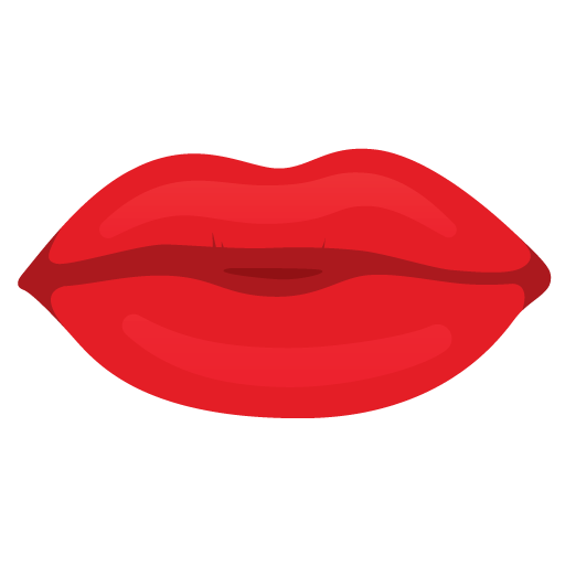 512x512 Red Mouth Lips Icon