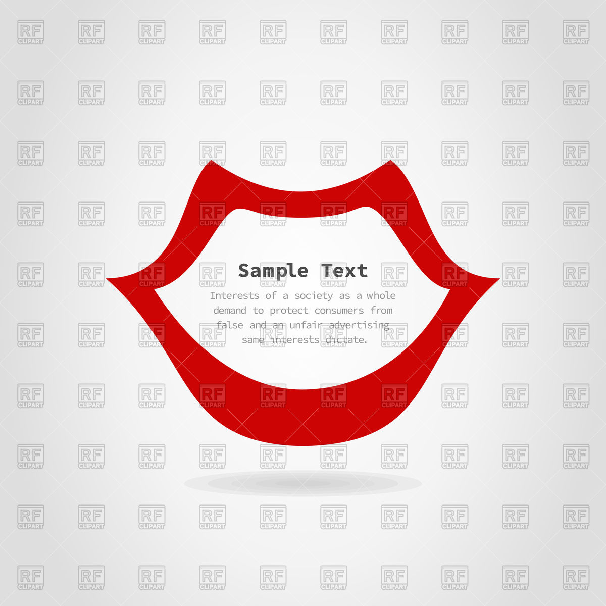 1200x1200 Woman Red Lips Icon Vector Image Of People