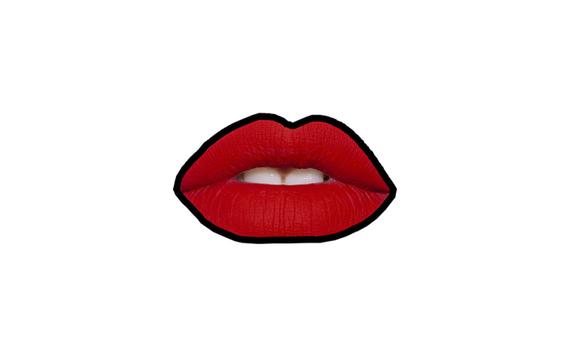 570x356 Left Chest Red Lips Icon Gray Ringer Tee Red Lips Graphic Etsy