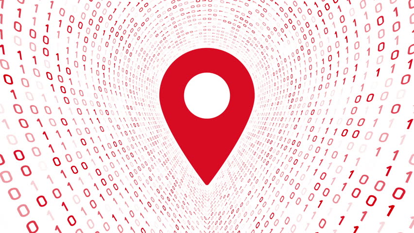 Red Location Icon Form Red Stock Footage Video 852x480 Red Location Icon Form Red Stock Footage Video