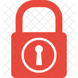 256x256 Lock Icon Of Flat Style