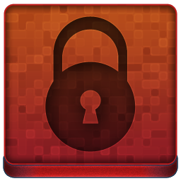 256x256 Red Lock Icon