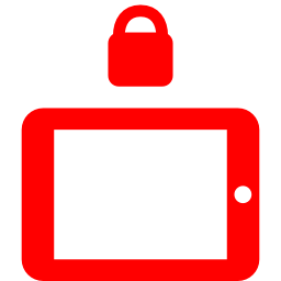 256x256 Free Red Lock Landscape Icon