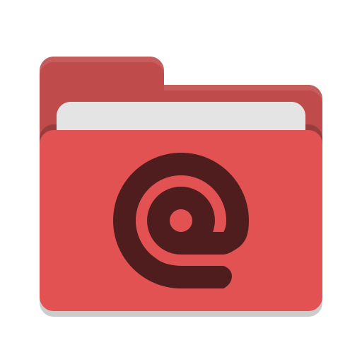 512x512 Folder Red Mail Icon Papirus Places Iconset Papirus