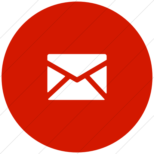 512x512 Iconsetc Flat Circle White On Red Foundation Mail Icon