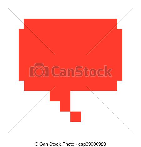 450x470 Speech Bubble Red Message Icon Vector Illustration Design