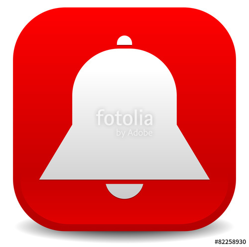 500x495 Simple Red Alarm, Bell Icon Stock Image And Royalty Free Vector