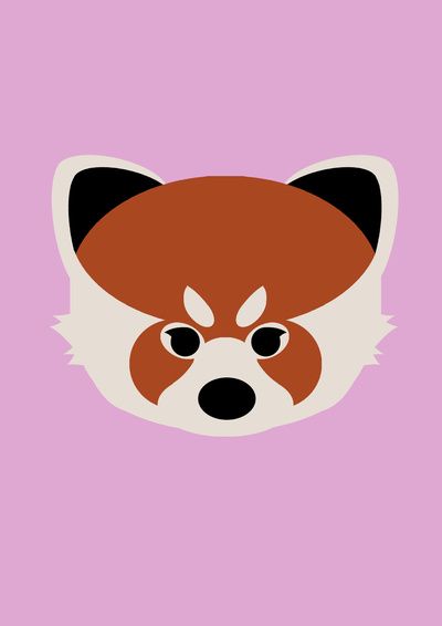 400x566 Red Panda Art Print Graphix Panda Art, Red Panda, Panda Drawing