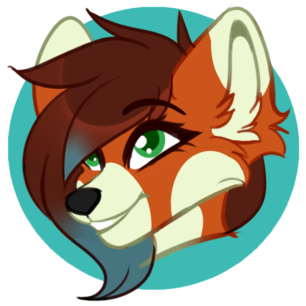 600x600 Red Panda Fox Headshot Icon Weasyl