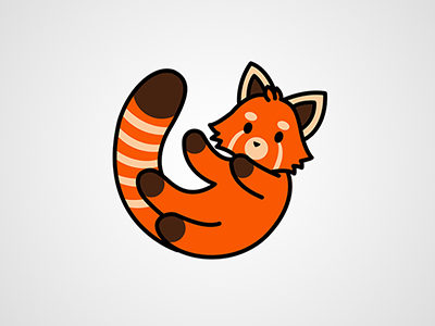 400x300 Red Panda Illustration Icon