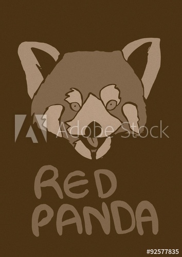 354x500 Red Panda Vintage Icon