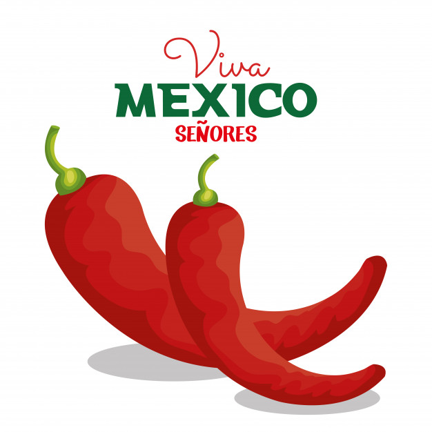 626x626 Viva Mexico Chili Pepper Icon Vector Premium Download