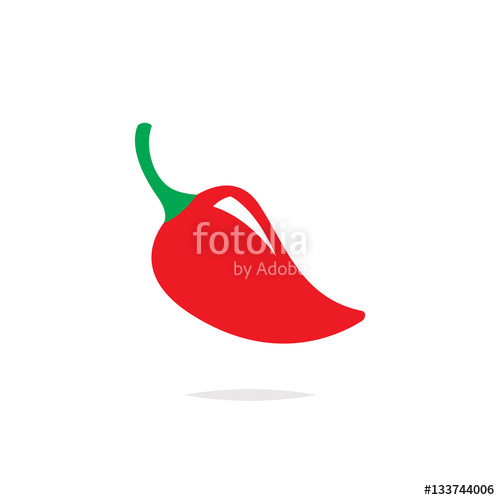 500x500 Chili Pepper Icon Vector Stock Image And Royalty Free Vector