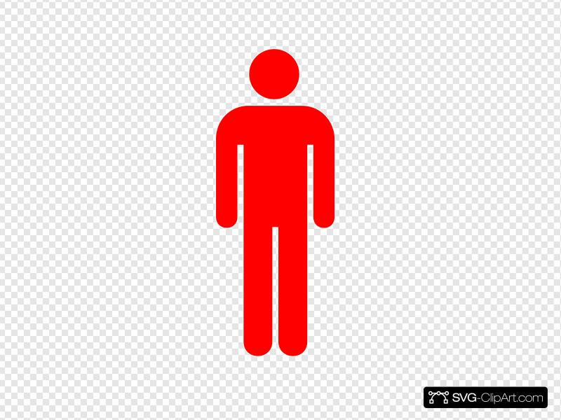 800x600 Red Person Symbol Clip Art, Icon