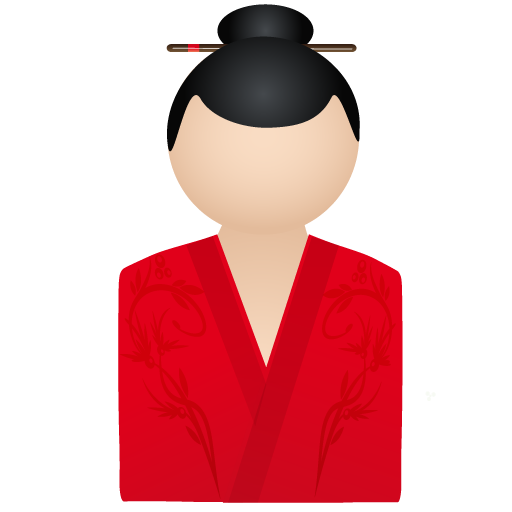 512x512 Member, Person, Account, Kimono, Red, Woman, User, Human, Profile