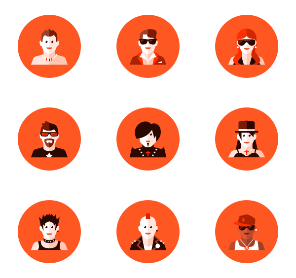 600x564 Red Person Icon Packs