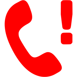 256x256 Red Missed Call Icon