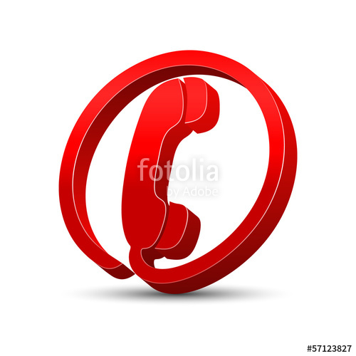 500x500 Red Phone Icon Stock Image And Royalty Free Vector