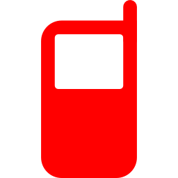 256x256 Free Red Cell Phone Icon