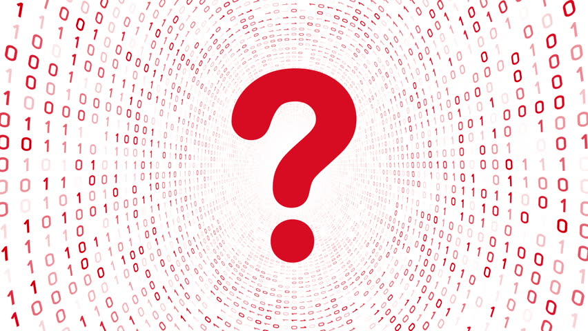 852x480 Red Question Mark Icon Form Stock Footage Video