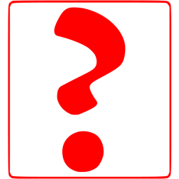 256x256 Red Question Mark Icon